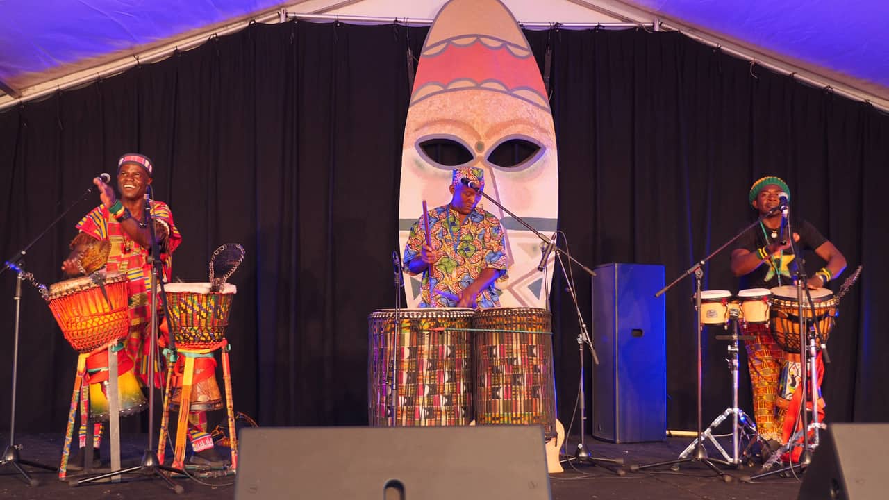 African drumming Akwaaba Corymbia festival Kalamunda Australia