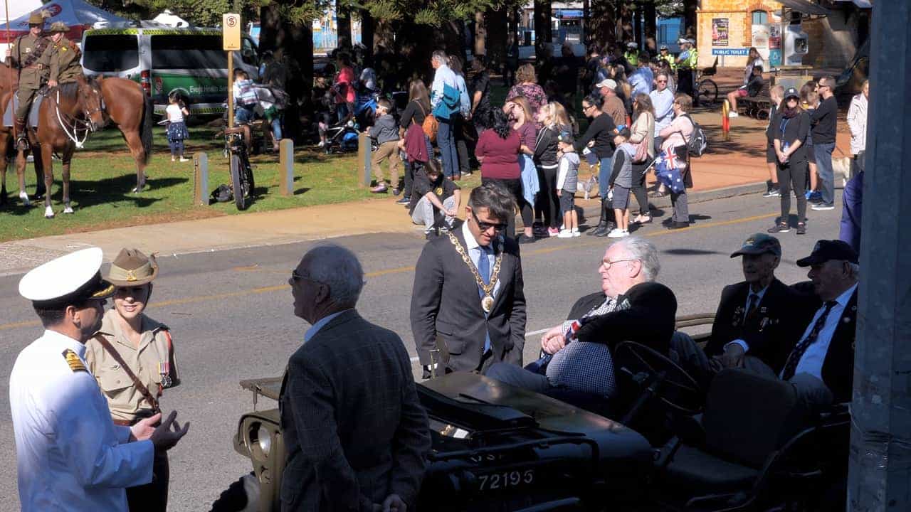 Anzac Day March Preparation 2018 Fremantle Western Australia