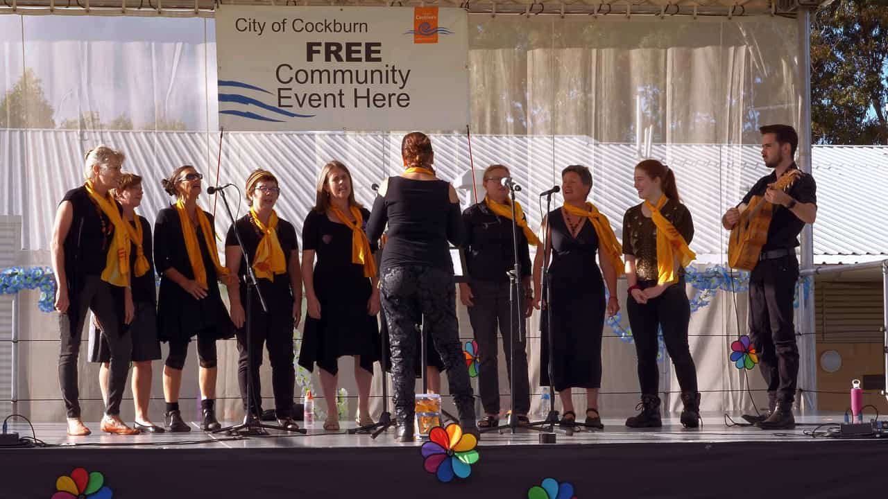 Madjitil Moorna Aboriginal Choir Cockburn Cultural Fair