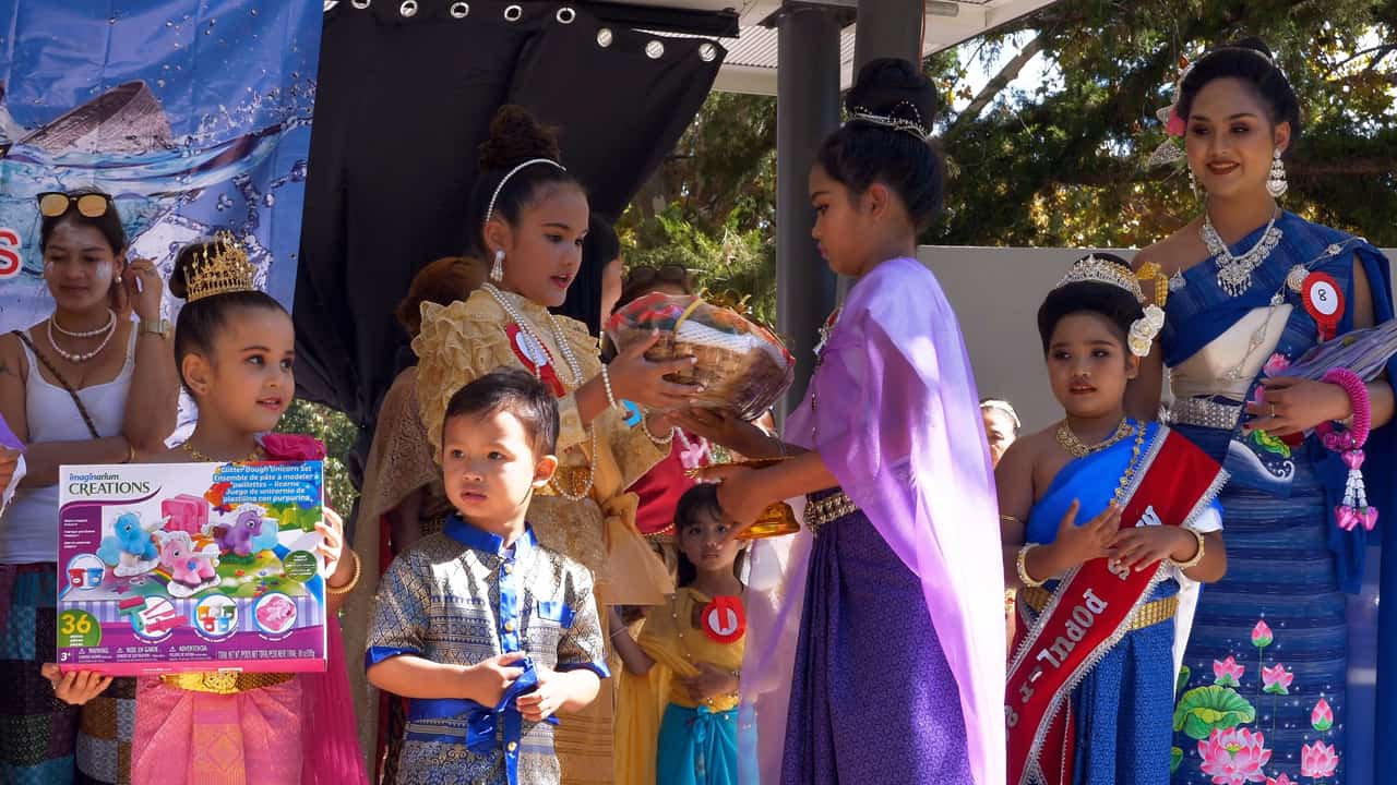 Miss Beauty Pageant Songkran Hyde Park Perth Australia