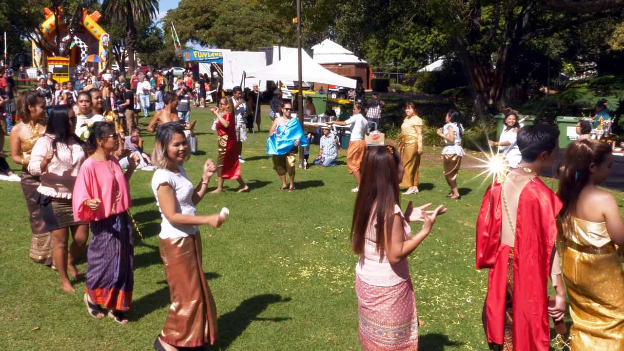 Songkran Festival Hyde Park Perth Australia