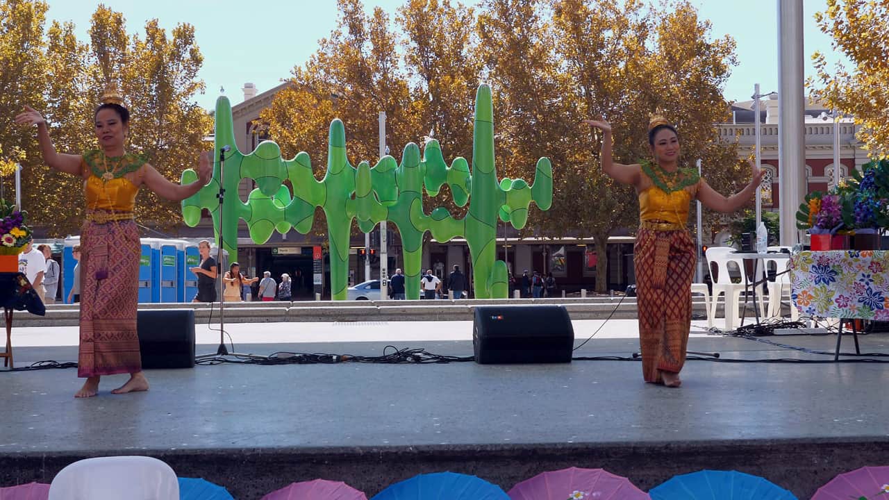 Traditional Thai Dance Songkran Festival 2018 Perth Australia