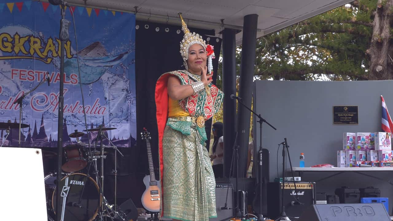 Traditional Thai Dance Songkran Festival Perth Australia